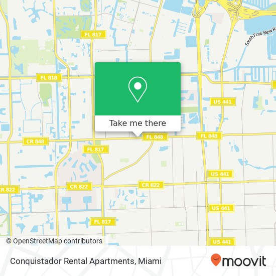 Conquistador Rental Apartments map
