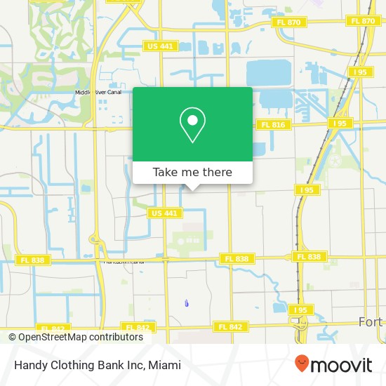 Handy Clothing Bank Inc map