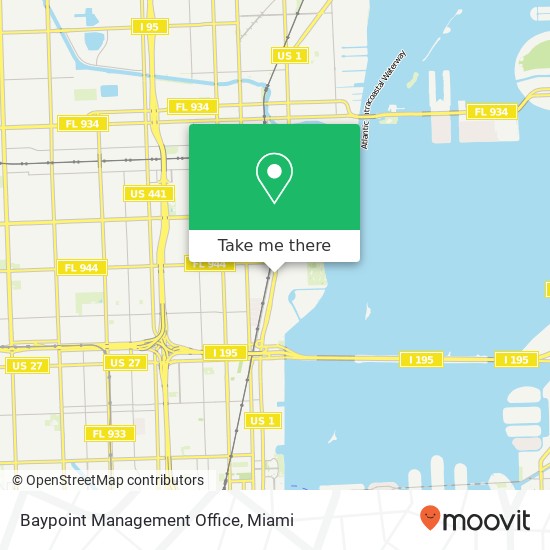 Baypoint Management Office map