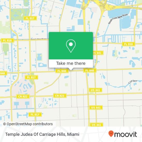 Mapa de Temple Judea Of Carriage Hills