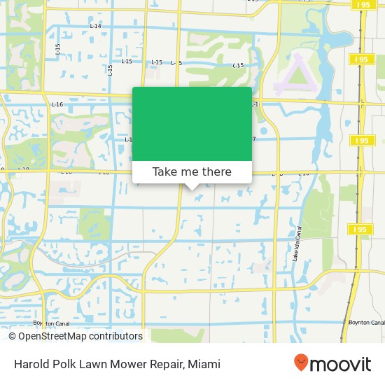 Harold Polk Lawn Mower Repair map