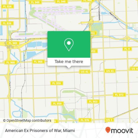 Mapa de American Ex Prisoners of War