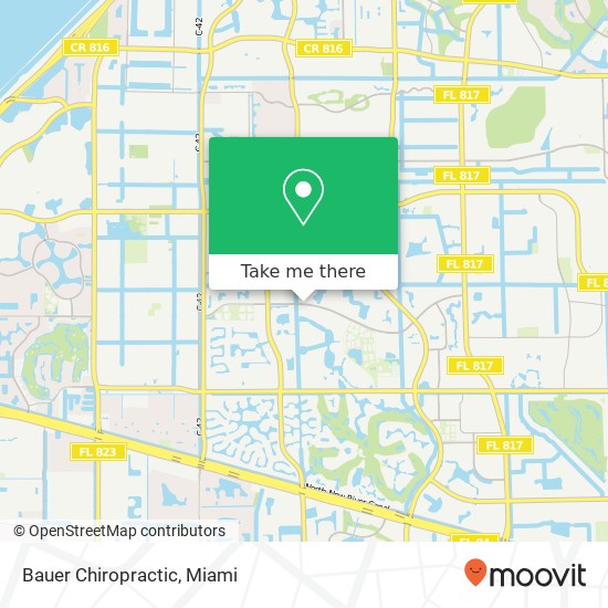 Bauer Chiropractic map