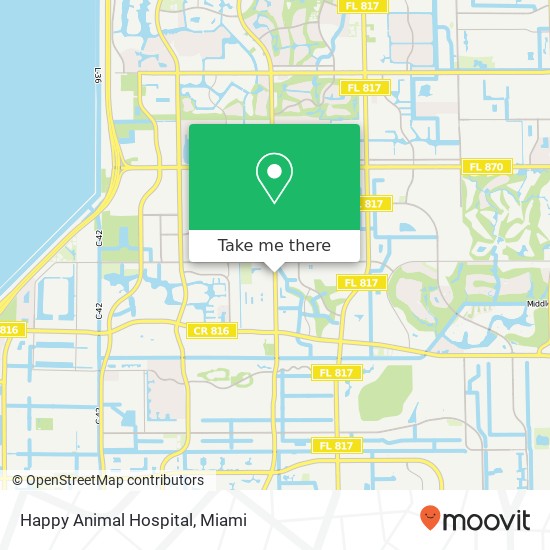 Happy Animal Hospital map