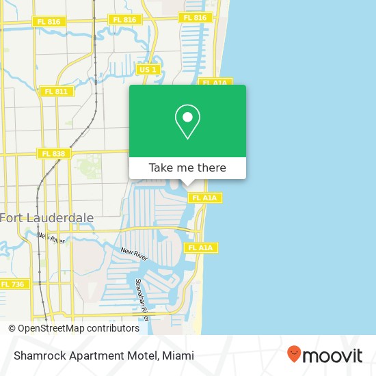 Shamrock Apartment Motel map