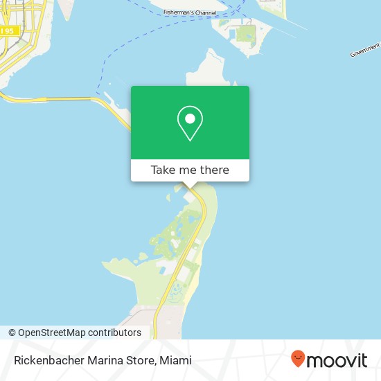 Mapa de Rickenbacher Marina Store