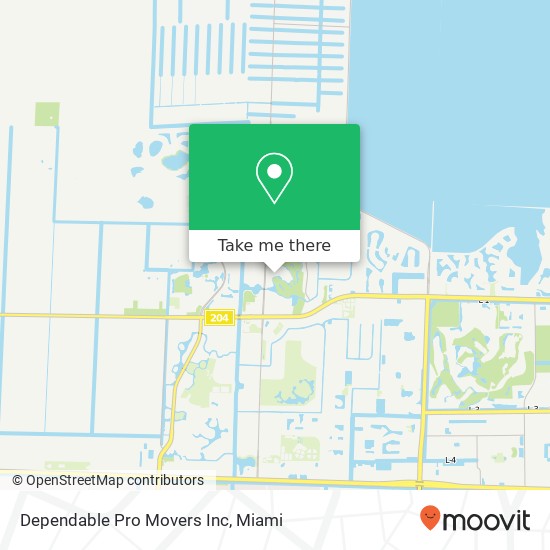Mapa de Dependable Pro Movers Inc