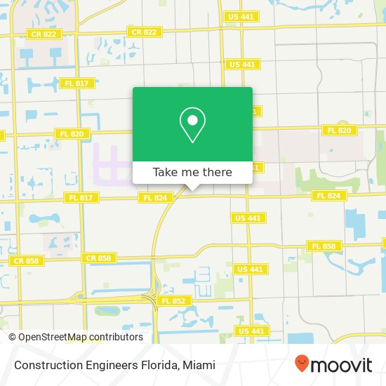 Mapa de Construction Engineers Florida