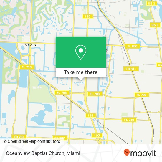 Oceanview Baptist Church map