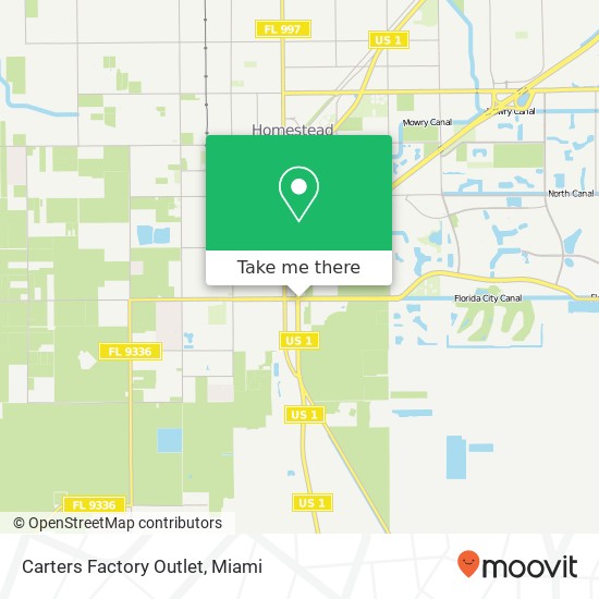 Mapa de Carters Factory Outlet