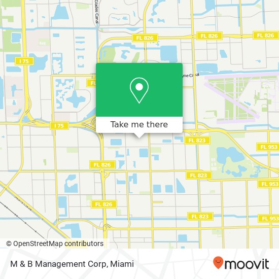 M & B Management Corp map