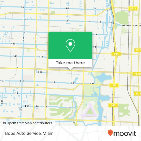 Mapa de Bobs Auto Service