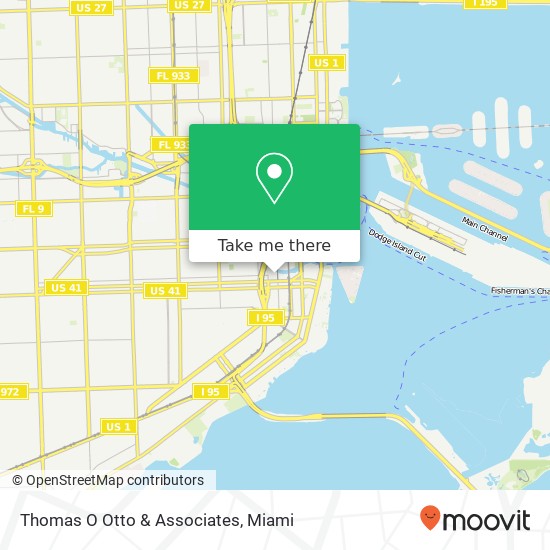 Thomas O Otto & Associates map
