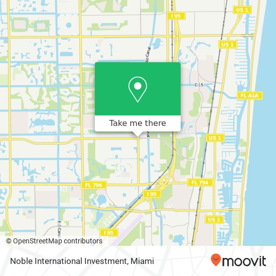 Mapa de Noble International Investment