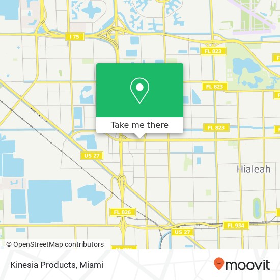 Kinesia Products map