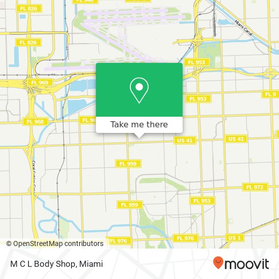 M C L Body Shop map