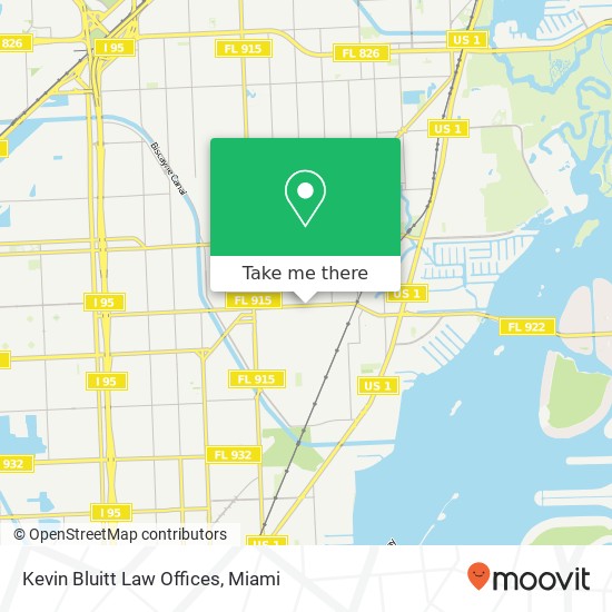 Kevin Bluitt Law Offices map