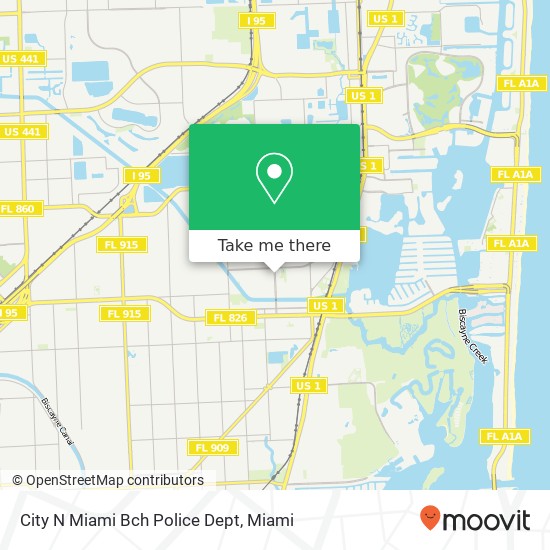 Mapa de City N Miami Bch Police Dept