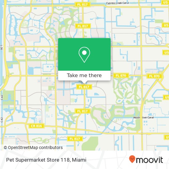 Pet Supermarket Store 118 map