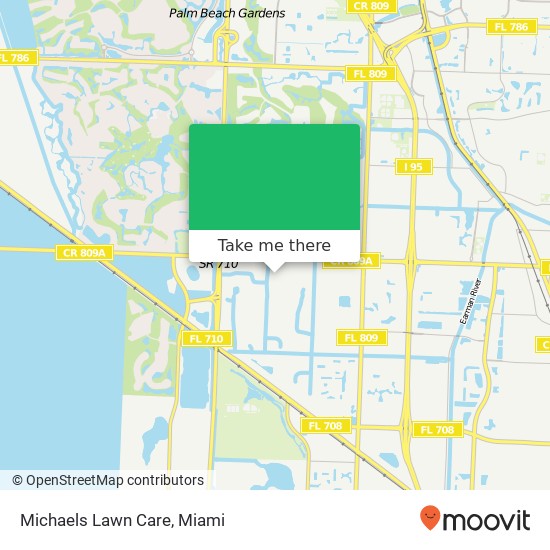 Michaels Lawn Care map