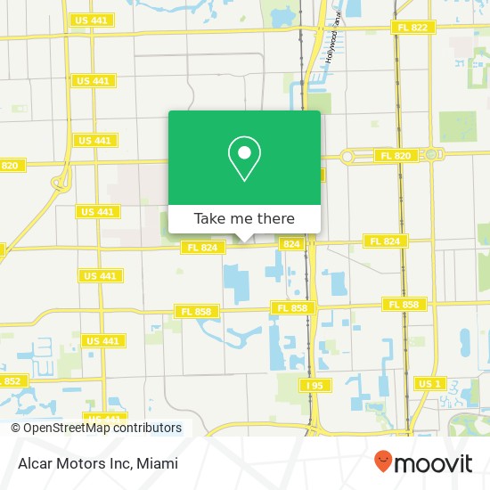 Alcar Motors Inc map