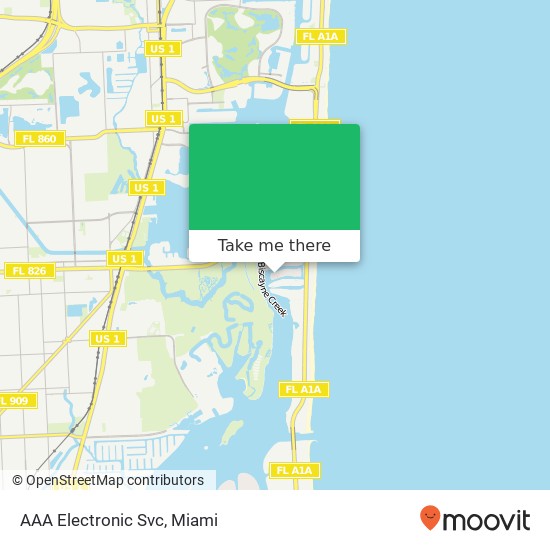 Mapa de AAA Electronic Svc