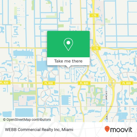 Mapa de WEBB Commercial Realty Inc