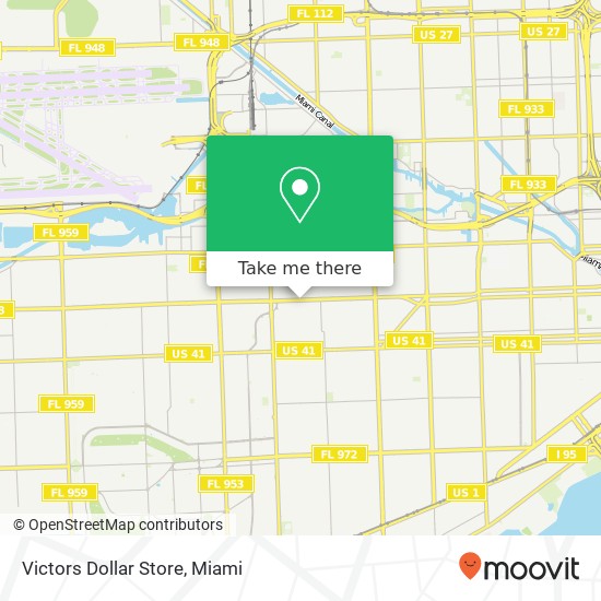 Victors Dollar Store map