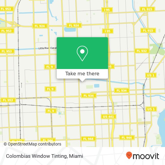 Colombias Window Tinting map