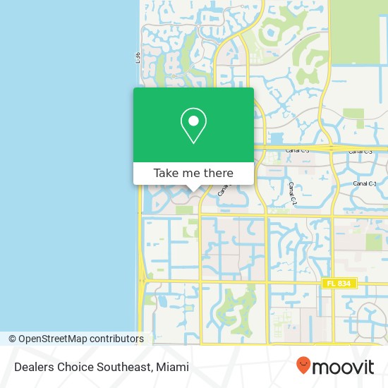 Mapa de Dealers Choice Southeast