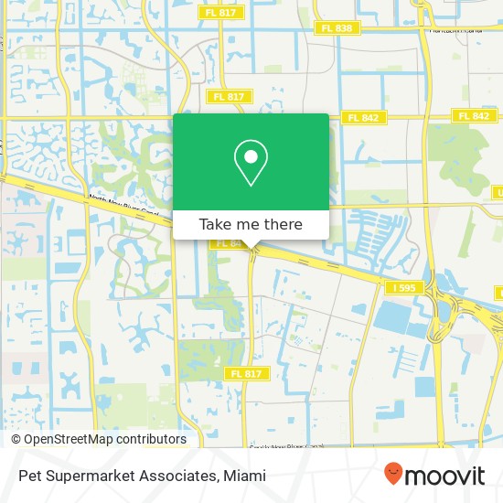 Mapa de Pet Supermarket Associates