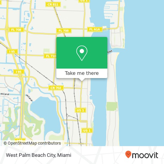 West Palm Beach City map