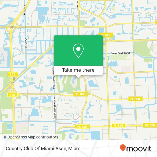 Country Club Of Miami Assn map