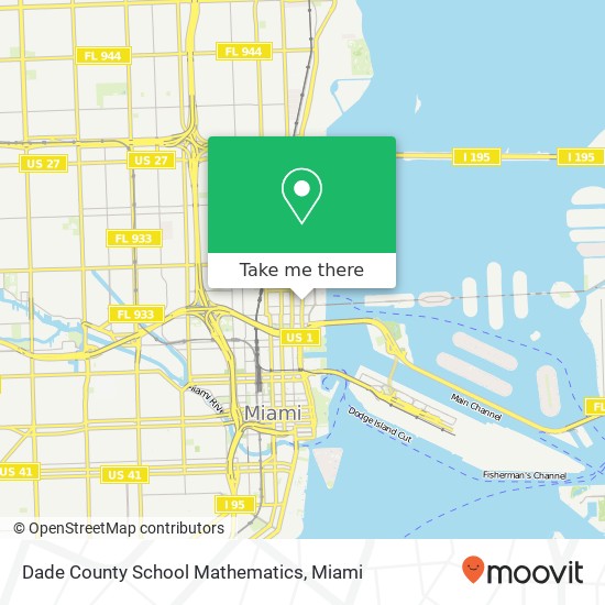 Mapa de Dade County School Mathematics