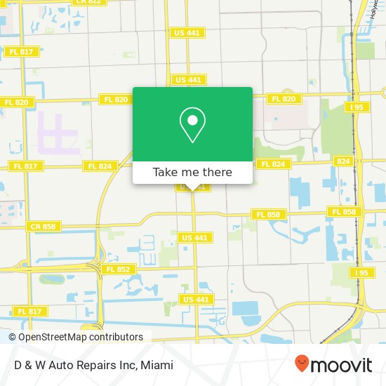 D & W Auto Repairs Inc map