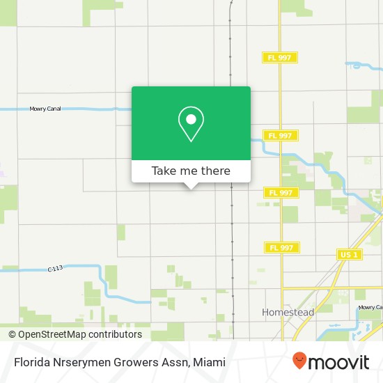 Florida Nrserymen Growers Assn map