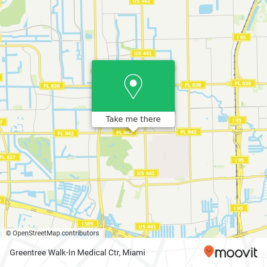 Mapa de Greentree Walk-In Medical Ctr