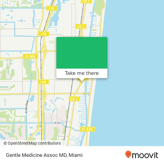 Gentle Medicine Assoc MD map