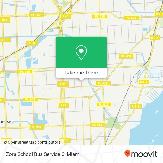 Mapa de Zora School Bus Service C