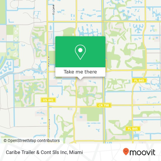 Caribe Trailer & Cont Sls Inc map