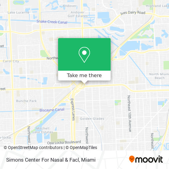 Simons Center For Nasal & Facl map