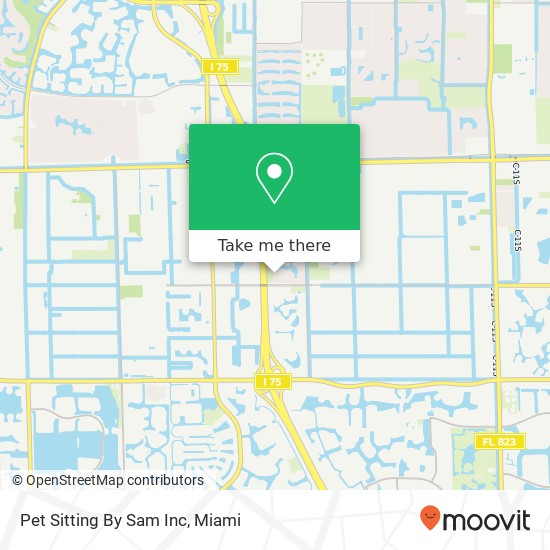 Mapa de Pet Sitting By Sam Inc