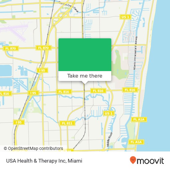 Mapa de USA Health & Therapy Inc