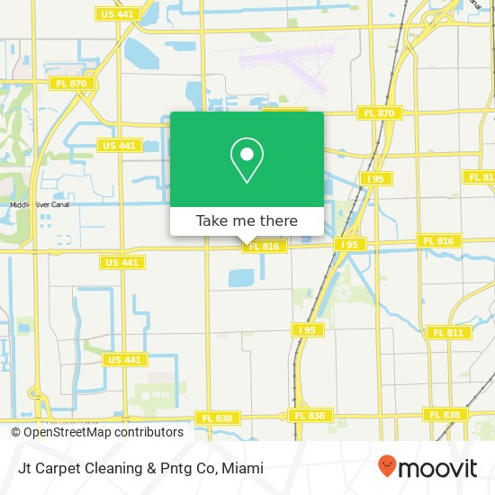 Mapa de Jt Carpet Cleaning & Pntg Co