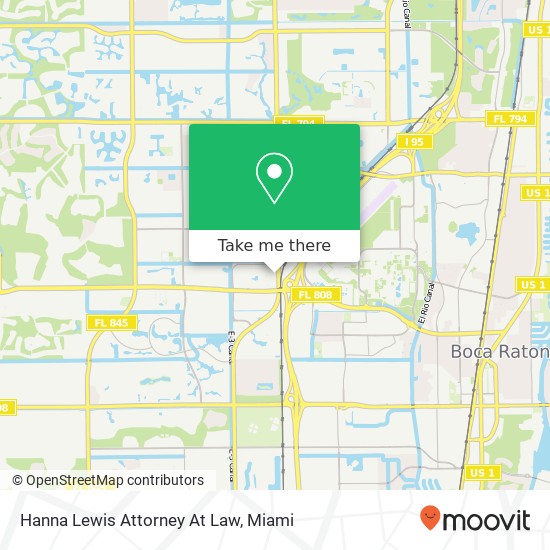 Hanna Lewis Attorney At Law map
