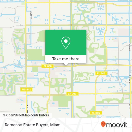 Romano's Estate Buyers map