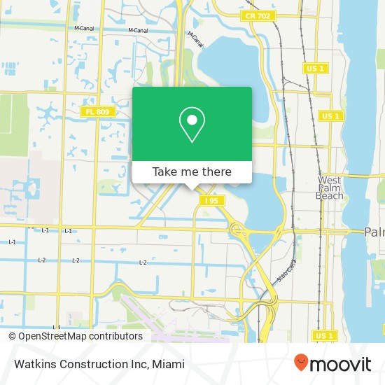 Watkins Construction Inc map