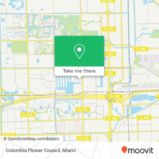 Mapa de Colombia Flower Council