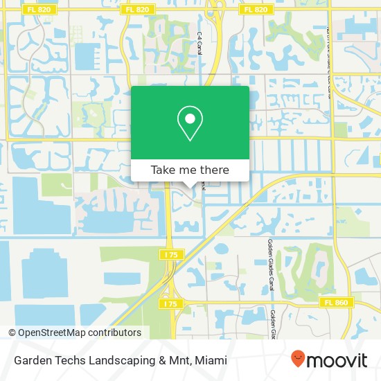 Garden Techs Landscaping & Mnt map