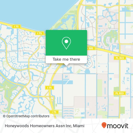 Honeywoods Homeowners Assn Inc map